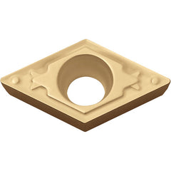 DCMT 3251 HQ CA025P, 1/64″ Corner Radius, 5/32″ Thick, 3/8″ Inscribed Circle, TiCl2O3/TiN, 55 Degree Diamond, Turning Indexable Insert