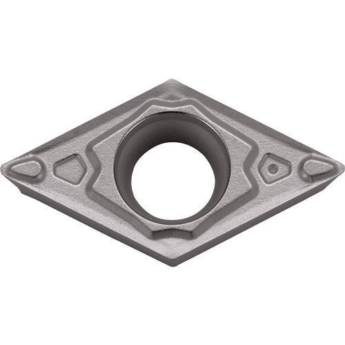 DCMT 21505 MQ PR005S, 0.008″ Corner Radius, 3/32″ Thick, 1/4″ Inscribed Circle, MEGACOAT HARD, 55 Degree Diamond, Turning Indexable Insert