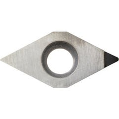 DCMT 2151 SE KPD001, 1/64″ Corner Radius, 3/32″ Thick, 1/4″ Inscribed Circle, Diamond, Turning Indexable Insert - Exact Industrial Supply