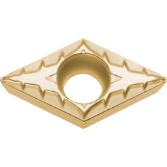 DCMT 32505 XP PV720, 0.008″ Corner Radius, 5/32″ Thick, 3/8″ Inscribed Circle, TiCN (MEGACOAT NANO), 55 Degree Diamond, Turning Indexable Insert