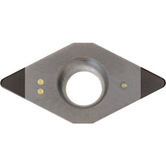 DCMW 2152 KBN525, 1/32″ Corner Radius, 3/32″ Thick, 1/4″ Inscribed Circle, 55 Degree Diamond, Turning Indexable Insert