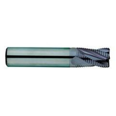 1/4" Dia. - 2-1/2" OAL - TiAlN CBD - Roughing HP End Mill - 3 FL - Exact Industrial Supply