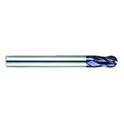 1" Dia. - 7"OAL - AlTiN CBD-Ball Nose HP End Mill-4 FL - Exact Industrial Supply