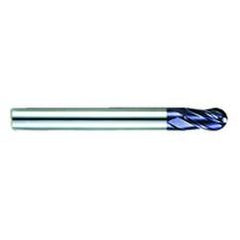 1" Dia. - 7"OAL - AlTiN CBD-Ball Nose HP End Mill-4 FL - Exact Industrial Supply