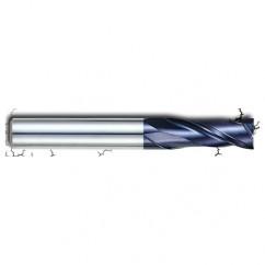 1/4" Dia. - 1" LOC - 2-3/4" OAL - 2 FL Carbide S/E HP End Mill-AlTiN - Exact Industrial Supply