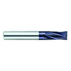 1/4" Dia. - 2-1/2" OAL - TiAlN CBD - Roughing HP End Mill - 3 FL - Exact Industrial Supply