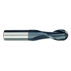 1/4" Dia. - 4" OAL - AlTiN CBD - Ball End SE EM - 2 FL - Exact Industrial Supply