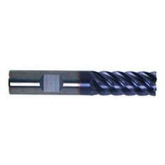 5/8" Dia. - 1-5/8" LOC - 3-1/2" OAL - 6 FL Carbide S/E HP End Mill-TiAlN-x - Exact Industrial Supply