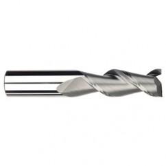 5/8" Dia. - 1-5/8" LOC - 3-1/2" OAL - 2 FL Carbide S/E HP End Mill-Uncoated - Exact Industrial Supply