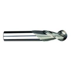 1/2" Dia. - 3-1/4" OAL - Uncoat CBD-Ball End HP End Mill-2 FL - Exact Industrial Supply