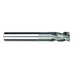 3/4" Dia. - 1" LOC - 6" OAL - 3 FL Carbide S/E HP End Mill-Uncoated - Exact Industrial Supply