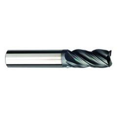 1/2" Dia. - 2" LOC - 4" OAL - .030 Radius 4 FL Carbide S/E HP End Mill-AlTiNx - Exact Industrial Supply