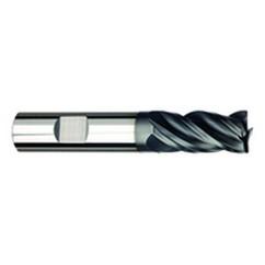 3/8" Dia. - 7/8 LOC - 2-1/2" OAL - 4 FL Carbide S/E HP End Mill-AlTiNx - Exact Industrial Supply