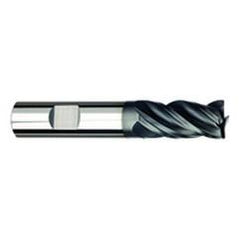 3/8" Dia. - 7/8 LOC - 2-1/2" OAL - 4 FL Carbide S/E HP End Mill-AlTiNx - Exact Industrial Supply