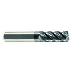 1/4" Dia. - 3/8" LOC - 2" OAL - 5 FL Carbide S/E HP End Mill-AlCrN-X - Exact Industrial Supply