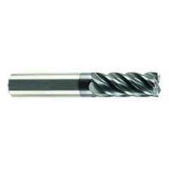5/8" Dia. - 1-5/8" LOC - 3-1/2" OAL - .030 Radius 5 FL Carbide S/E HP End Mill-AlCrN-X - Exact Industrial Supply