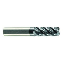 1/2" Dia. - 2-5/8" LOC - 5" OAL - .060 Radius 5 FL Carbide S/E HP End Mill-AlCrN-X - Exact Industrial Supply