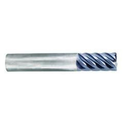 5/16" Dia. - 13/16" LOC - 2-1/2" OAL - .020 Radius 6 FL Carbide S/E HP End Mill-nACo - Exact Industrial Supply