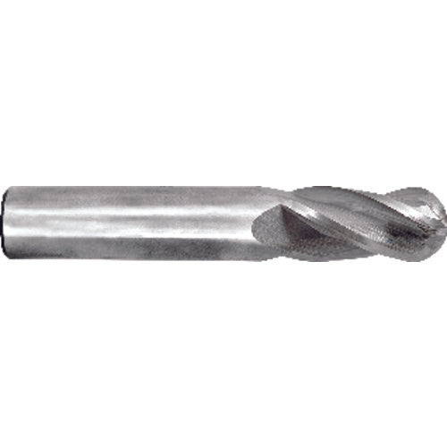 3/16″ Dia. × 3/16″ Shank × 5/8″ DOC × 2″ OAL, Carbide Uncoated, 4 Flute, Round, External , Ballnose End Mill - Exact Industrial Supply