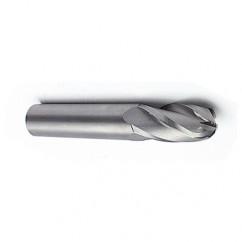 18mm Dia. - 100mm OAL - Ball Nose-AlTiN Solid SE Carbide End Mill - 4 FL - Exact Industrial Supply