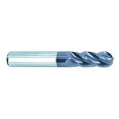 3/8" Dia. - 2-1/2" OAL - AlTiN CBD-Vari Helix-BE HP End Mill-4 FL - Exact Industrial Supply