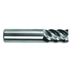 3/4" Dia. - 4" OAL - Uncoat CBD - 45° Helix HP End Mill - 5 FL - Exact Industrial Supply