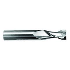 1/2" Dia. - 2" LOC - 4" OAL - .020 Radius 2 FL Carbide S/E HP End Mill-Uncoated - Exact Industrial Supply