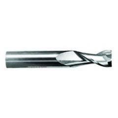 1/2" Dia. - 2" LOC - 4" OAL - .020 Radius 2 FL Carbide S/E HP End Mill-TiN - Exact Industrial Supply
