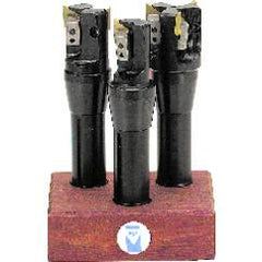 1; 1-1/4; 1-1/2" Dia x R8 SH-Holds Inserts - End Mill Set - Exact Industrial Supply