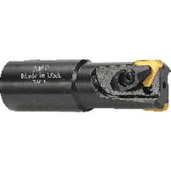 2'' Cutting Dia. x 1-1/4'' SH - Holds 3 Insert(s) - S-Shank Indexable End Mill - Exact Industrial Supply