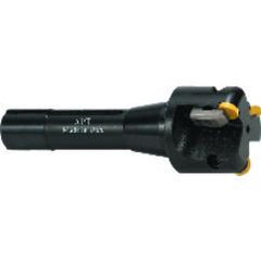1-3/4'' Cutting Dia. x R8 SH - Holds 3 Insert(s) - Round Insert Indexable End Mill - Exact Industrial Supply