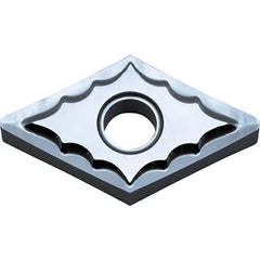 DNGG 432 AH KW10, 1/32″ Corner Radius, 3/16″ Thick, 1/2″ Inscribed Circle, WC/Co, Diamond, Turning Indexable Insert - Exact Industrial Supply
