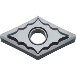 DNGG 432 FP-TK PR1225, 1/32″ Corner Radius, 3/16″ Thick, 1/2″ Inscribed Circle, MEGACOAT, Diamond, Turning Indexable Insert - Exact Industrial Supply