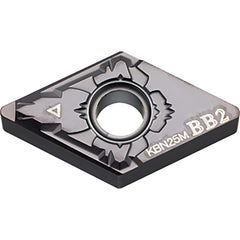 DNGM 431 BB2 KBN25M, 1/64″ Corner Radius, 3/16″ Thick, 1/2″ Inscribed Circle, MEGACOAT, Diamond, Turning Indexable Insert - Exact Industrial Supply
