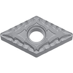 DNMG 431 CQ PV710, 1/64″ Corner Radius, 3/16″ Thick, 1/2″ Inscribed Circle, TiCN (MEGACOAT NANO), Diamond, Turning Indexable Insert - Exact Industrial Supply