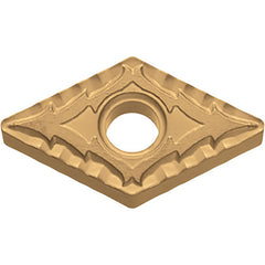 DNMG 432 CQ CA515, 1/32″ Corner Radius, 3/16″ Thick, 1/2″ Inscribed Circle, TiCl2O3/TiN, 55 Degree Diamond, Turning Indexable Insert