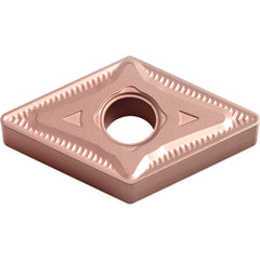 DNMG 432 GC CA320, 1/32″ Corner Radius, 3/16″ Thick, 1/2″ Inscribed Circle, TiCnulll2O3/Ti, Diamond, Turning Indexable Insert - Exact Industrial Supply