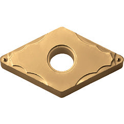 DNMG 431 GP PV710, 1/64″ Corner Radius, 3/16″ Thick, 1/2″ Inscribed Circle, TiCN (MEGACOAT NANO), Diamond, Turning Indexable Insert - Exact Industrial Supply