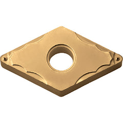 DNMG 4305 GP PV7025, 0.0079″ Corner Radius, 3/16″ Thick, 1/2″ Inscribed Circle, TiCN (MEGACOAT), Diamond, Turning Indexable Insert - Exact Industrial Supply