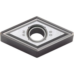 DNMG 431 MU PR015S, 1/64″ Corner Radius, 3/16″ Thick, 1/2″ Inscribed Circle, MEGACOAT HARD, Diamond, Turning Indexable Insert - Exact Industrial Supply