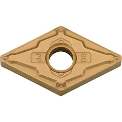 DNMG 4305 PP CA515, 0.0079″ Corner Radius, 3/16″ Thick, 1/2″ Inscribed Circle, TiCnulll2O3/TiN, Diamond, Turning Indexable Insert - Exact Industrial Supply