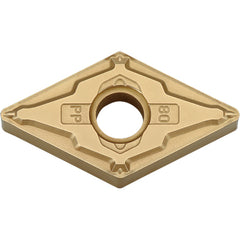 DNMG 4305 PP CA025P, 0.008″ Corner Radius, 3/16″ Thick, 1/2″ Inscribed Circle, TiCl2O3/TiN, 55 Degree Diamond, Turning Indexable Insert