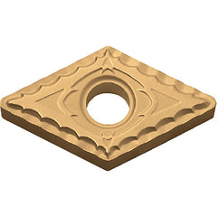 DNMG 431 XQ CA510, 1/64″ Corner Radius, 3/16″ Thick, 1/2″ Inscribed Circle, TiCnulll2O3/TiN, Diamond, Turning Indexable Insert - Exact Industrial Supply