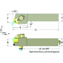 ADSRNL12-4B 3/4 x 3/4" LH Toolholder - Exact Industrial Supply