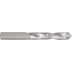 3.5 mm Dia. × 3.5 mm Shank × 35 mm Flute Length × 64 mm OAL, External Coolant, Round Solid Carbide Drill - Exact Industrial Supply
