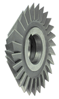 4 x 1 x 1-1/4 - HSS - 60 Degree - Double Angle Milling Cutter - 20T - TiN Coated - Exact Industrial Supply