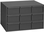 10-7/8 x 11-5/8 x 17-1/4'' (9 Compartments) - Steel Modular Parts Cabinet - Exact Industrial Supply