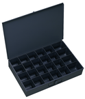 18 x 12 x 3'' - 24 Compartment Steel Boxes - Exact Industrial Supply