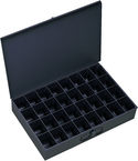 18 x 12 x 3'' - 32 Compartment Steel Boxes - Exact Industrial Supply