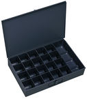 18 x 12 x 3'' - 21 Compartment Steel Boxes - Exact Industrial Supply